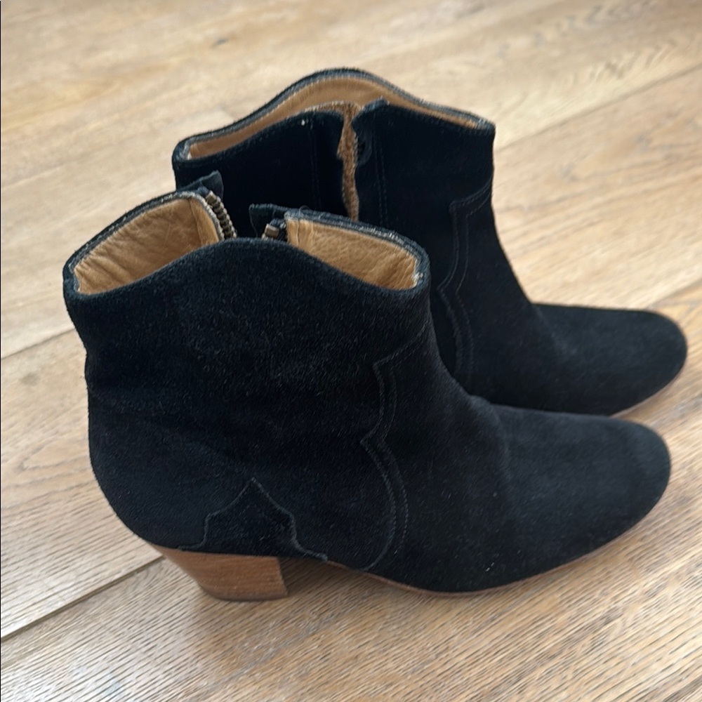 Black Suede Ankle Boots